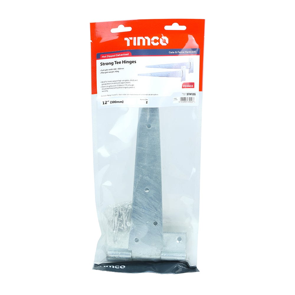 Timco Strong Tee Hinges Hot Dipped Galvanised Pack Qty 1 Ea