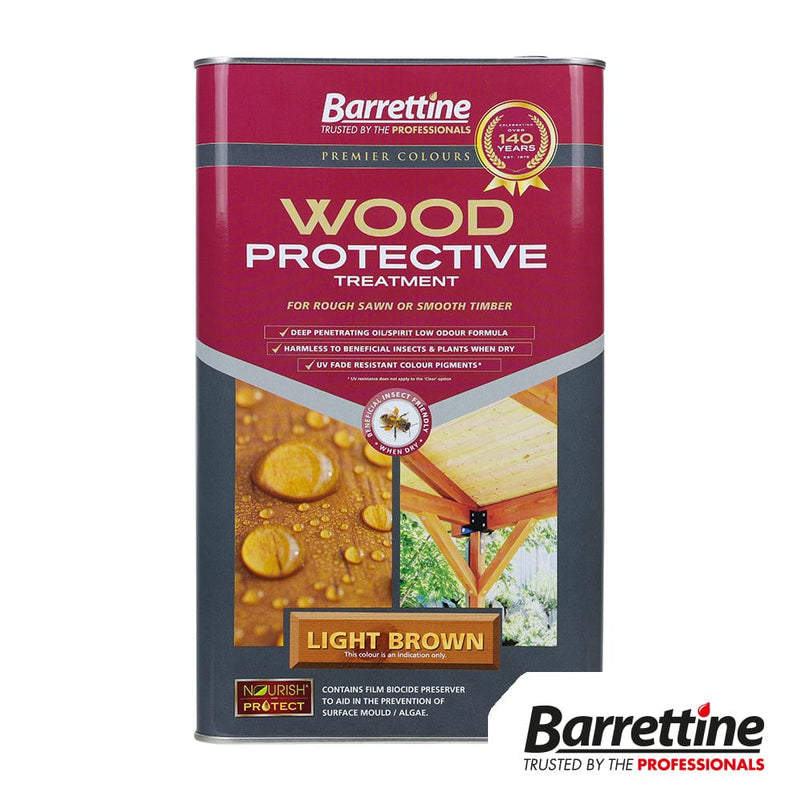 Barrettine Wood Preserver Light Brown 5ltr | Totem Timber - View #8