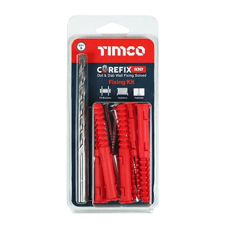 TIMCO Fasteners & Fixings TIMCO Corefix  Radiator & Boiler Dot & Dab Wall Fixing - 5.0 x 100