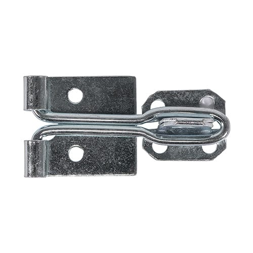 TIMCO Security & Ironmongery 4" / Plain Bag TIMCO Hasp & Staple Wire Pattern Silver